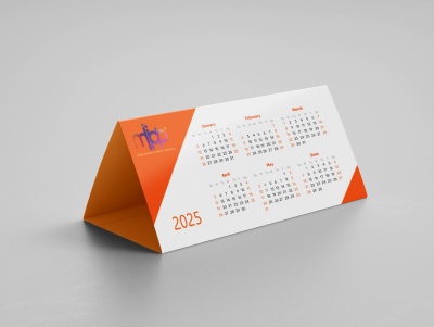 Calendario de secretária triangular