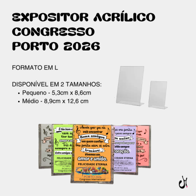 Expositor Acrílico Congresso Internacional PORTO