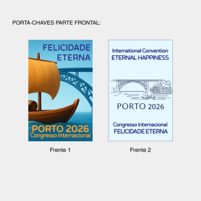 Porta-Chaves em Acrílico Congresso Internacional PORTO