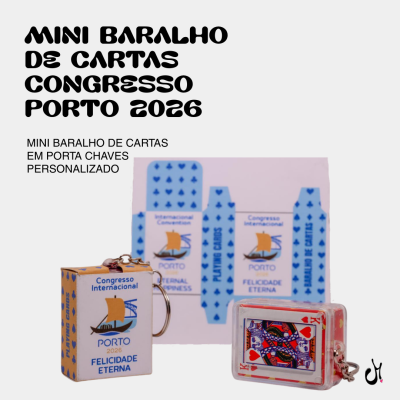 Mini Baralho de Cartas Congresso Internacional PORTO