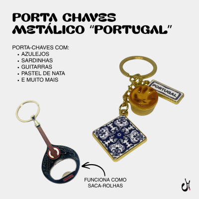 Porta-Chaves Metálico "PORTUGAL"