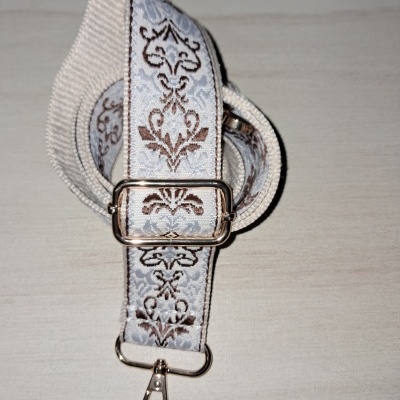 Alça 4cm tons creme