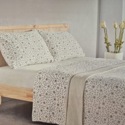 Jogo de cama coralina Ref. Flor