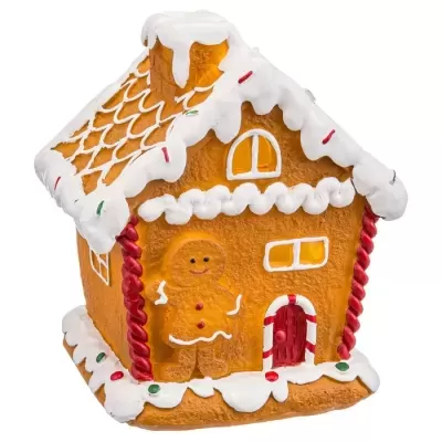 Casinha com Luz Biscoito de Gengibre