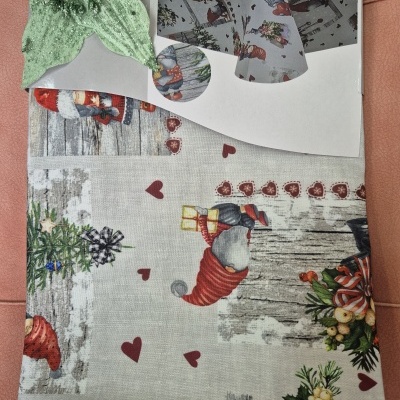 Toalha de Mesa Anti Nódoas Padrão Natal 5