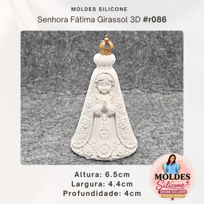 Senhora de Fátima (girassóis) 3D