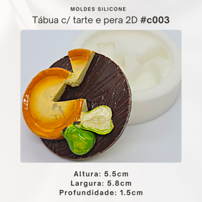 Tábua c/ tarte e pera 2D