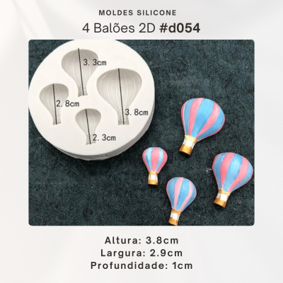 Balão de ar quente 2D
