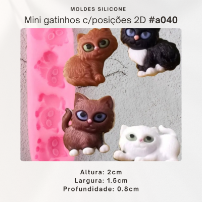 Mini gatinhos c/ posições 2D