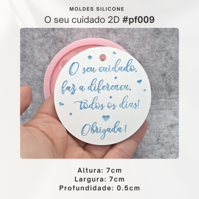 Plaquinha - O seu cuidado faz a diferença todos os dias 2D