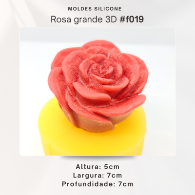 Rosa grande 3D