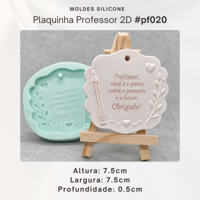 Plaquinha Professor 2D