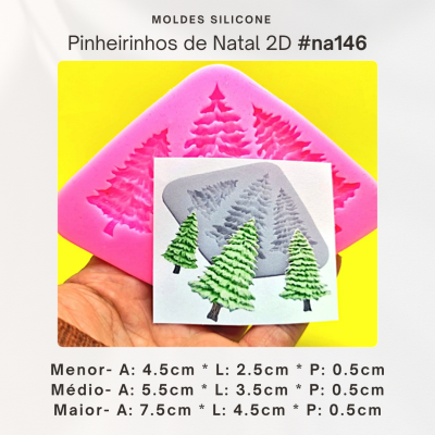 Pinheirinhos de Natal 2D