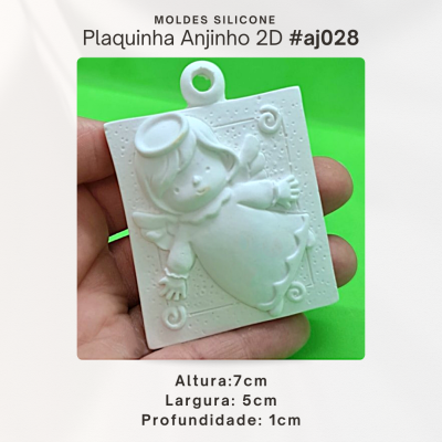 Plaquinha anjinho 2D