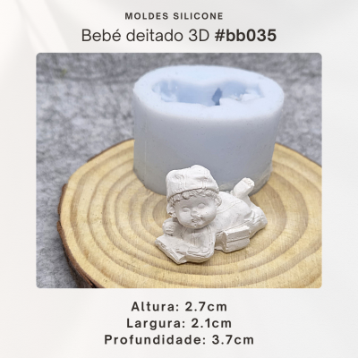 Bebé deitado 3D