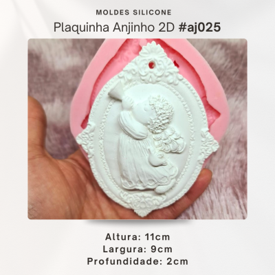 Plaquinha anjinho 2D