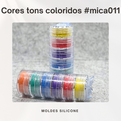 Mica tons coloridos