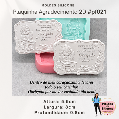 Plaquinhas Meninos Agradecimento 2D