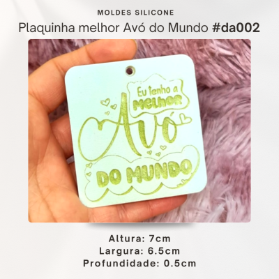 Plaquinha - Melhor avó do mundo