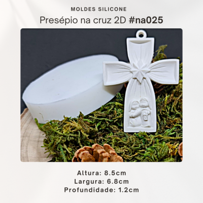 Presépio na cruz 2D