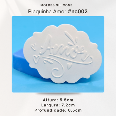Plaquinha - Amor 2D