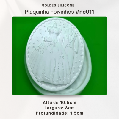 Plaquinha noivos 2D