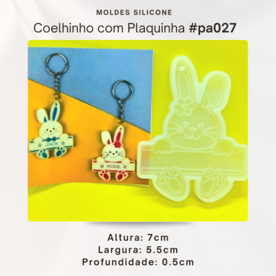 Coelhinho com plaquinha
