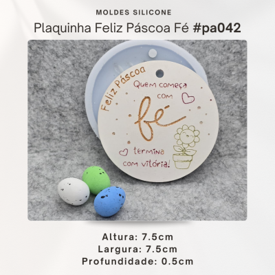 Plaquinha Feliz Páscoa