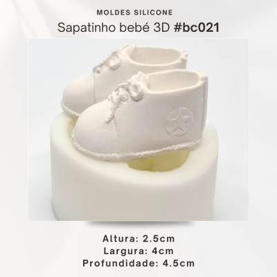Sapatinho de bebê 3D