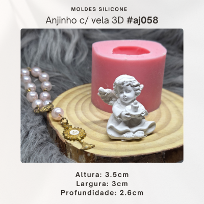 Anjinho com vela 3D