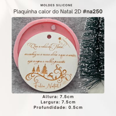 Plaquinha Calor do Natal 2D