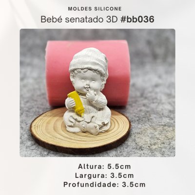 Bebé sentado 3D