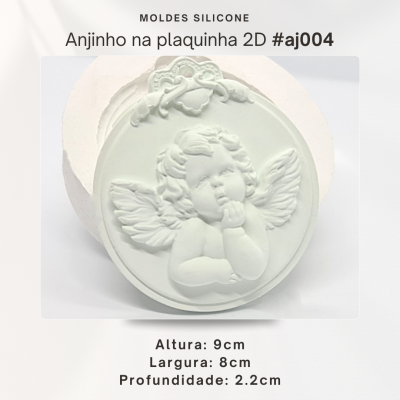 Anjinho na plaquinha 2D