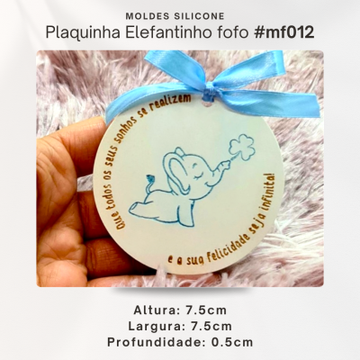 Plaquinha Elefantinho da Sorte