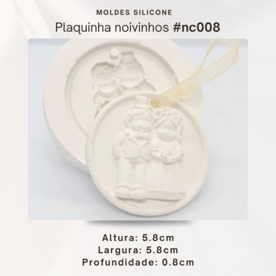 Plaquinha noivos 2D