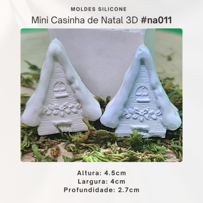 Mini casinha de Natal 3D