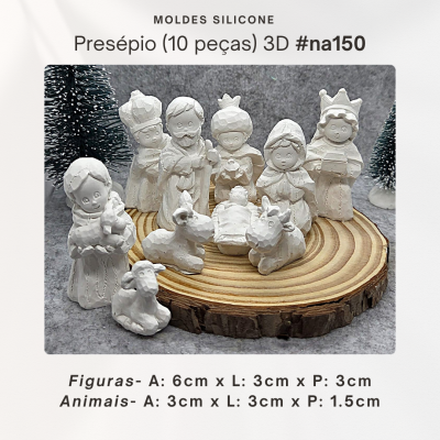 Presépio (10 Peças) 3D