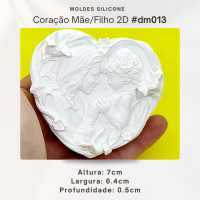 Coração mãe e filho 2D