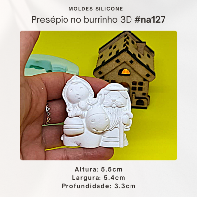 Presépio no Burrinho 3D