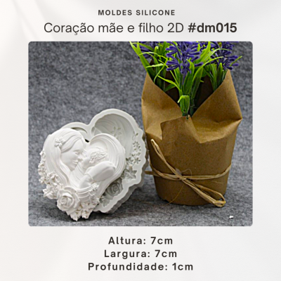 Coração mãe e filho 2D