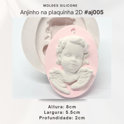 Anjinho na plaquinha 2D