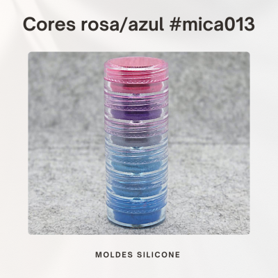 Mica tons Rosa e Azul
