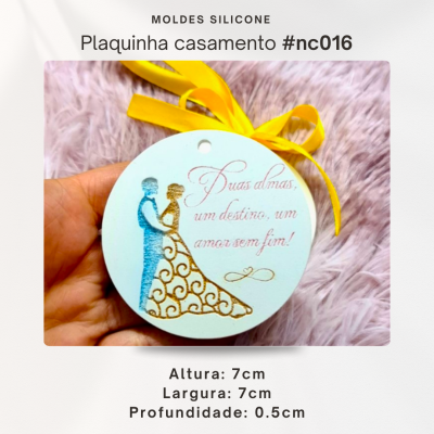 Plaquinha casamento 2D