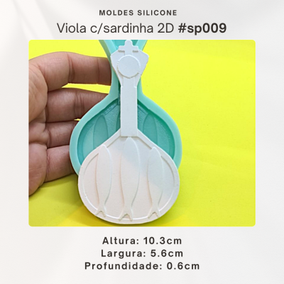 Viola com sardinhas 2D