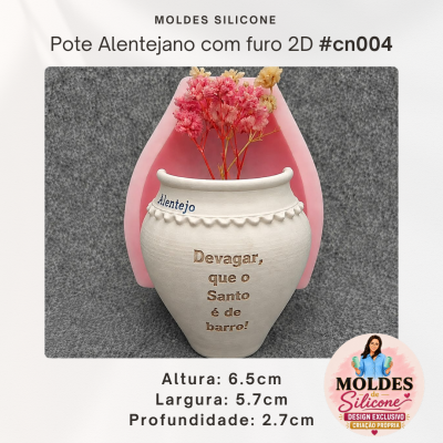 Pote Alentejano com furo 2D