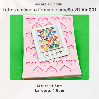 Letras e Números coração