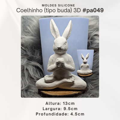 Coelhinho (tipo buda) 3D