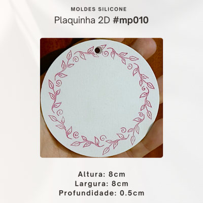 Plaquinha rendada 2D