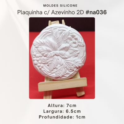 Plaquinha c/ Azevinho 2D