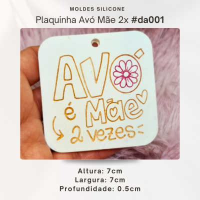 Plaquinha - Avó é mãe 2 vezes